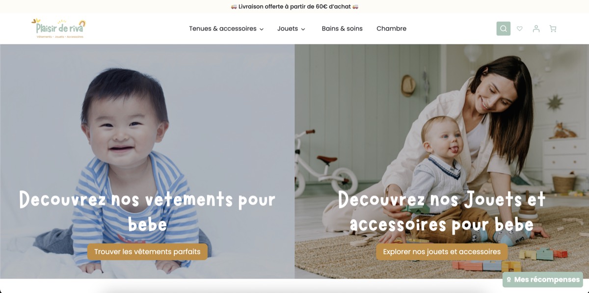 Site internet Plaisir de Riva